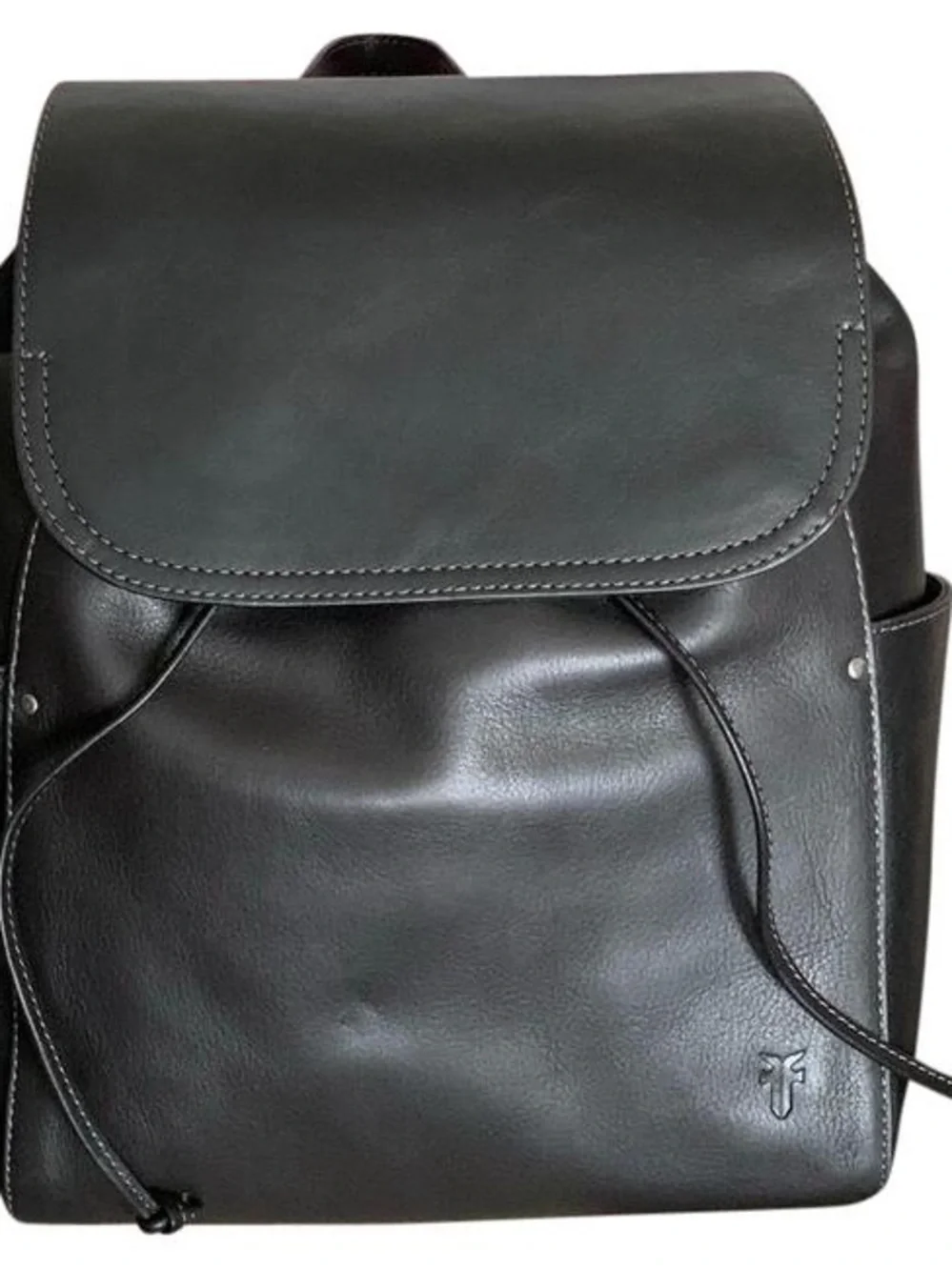 FRYE NWT Black Leather Backpack - Sleek Everyday Bag
